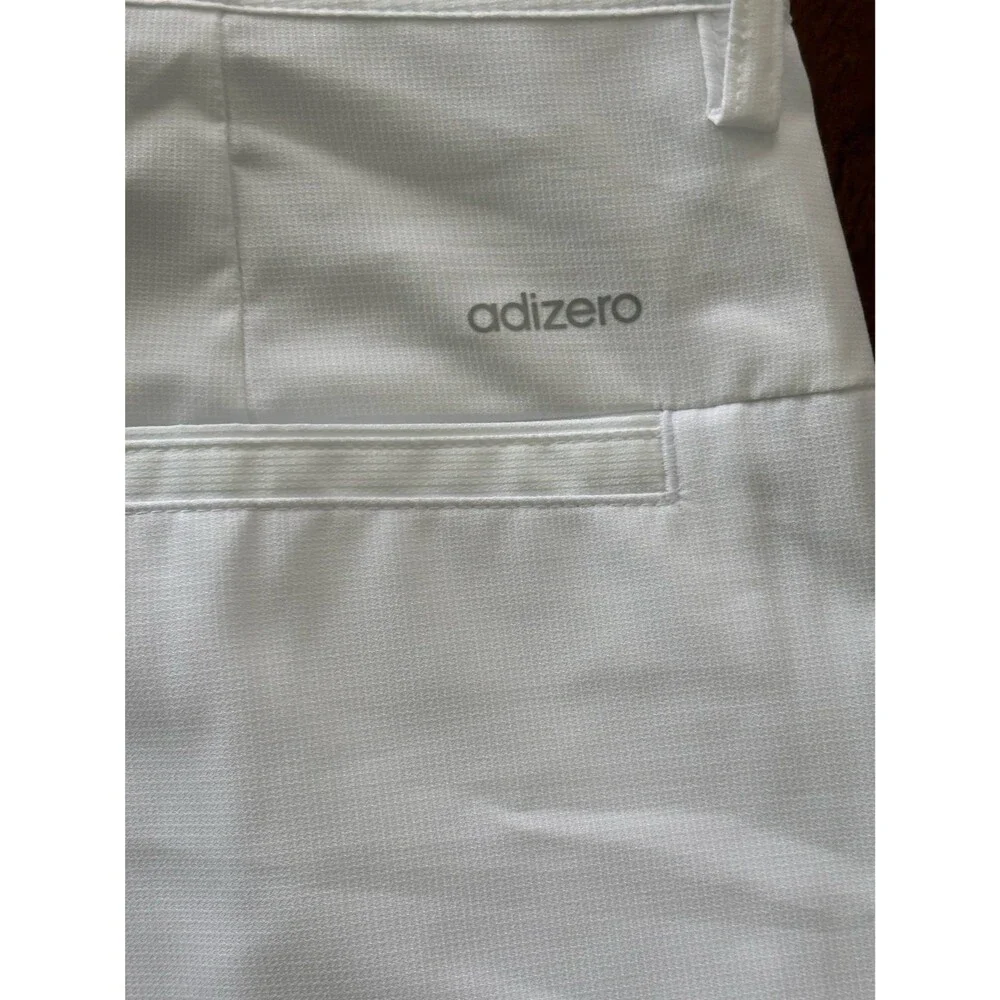 Adidas adizero Golf Mens Flat Front Walking Shorts (34, White)